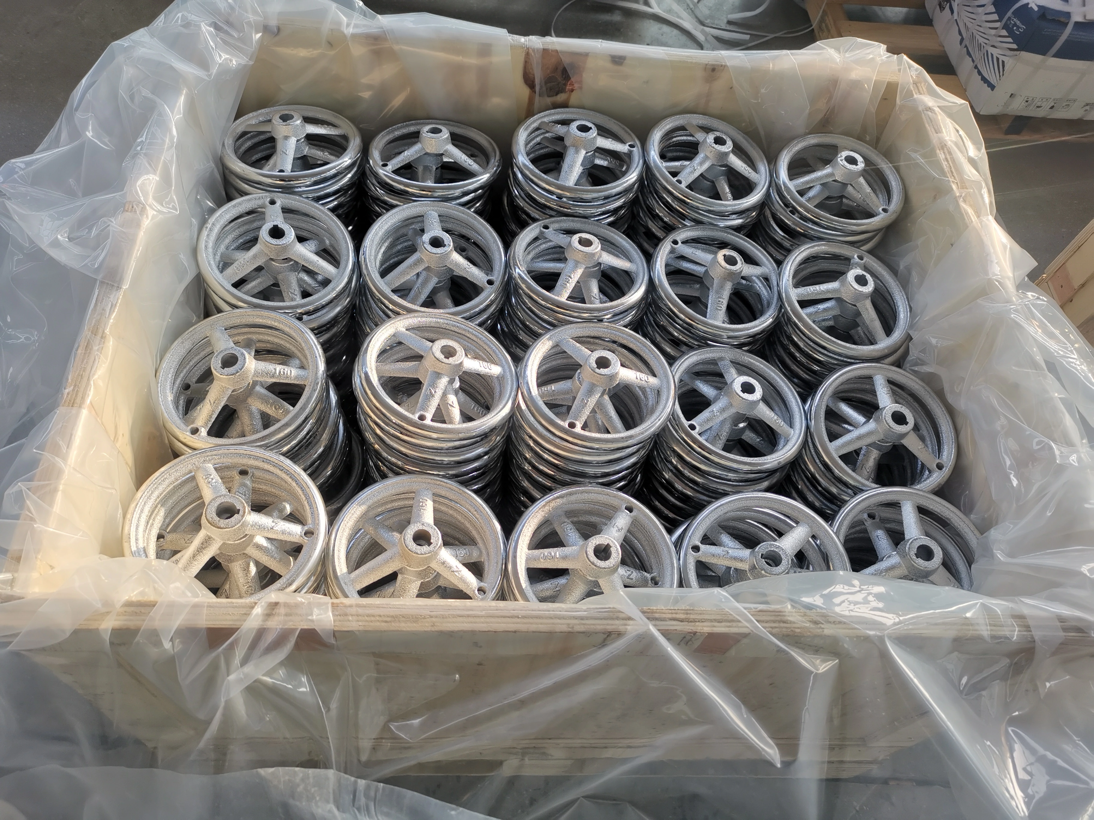 OEM & ODM Mechanical handwheel The round handle Electroplating finish